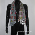 wholesale Guangzhou factory fashionable 100% polyester scarves shawls